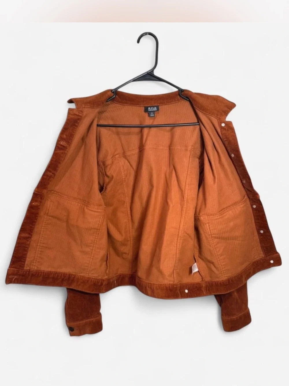a.n.a Rust Corduroy Trucker Jacket - Picture 3 of 5